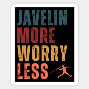 Javelin More Worry Less Sticker